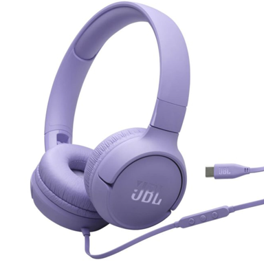 JBL Slušalice Tune 520 USB-C, žične, ljubičaste