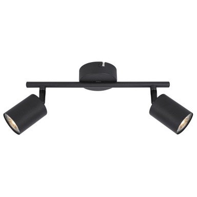 Svjetiljka Roto2 2xGU10, crna