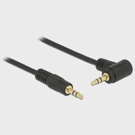 DELOCK Audio kabel, 3,5 mm jack muški–muški kutni, 5 m, crni