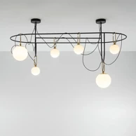 Luster nh S5 Elliptic 46 W 3772 lm 220–240 V, crni/staro zlato