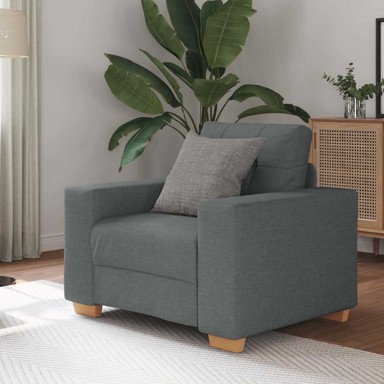 Sofa fotelja 100 x 78 x 80 cm, tkanina, tamno siva