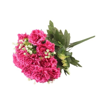 Umjetni buket Dalija, 46 cm, ciklama