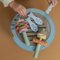 LITTLE DUTCH Set Drveni roštilj, 34 komada, 12.2 x 24.5 x 24.5 cm, s pretincem za pohranu, dob 3+