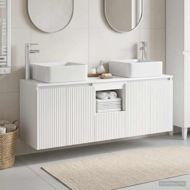 Set kupaonskih ormarića 3 kom 53 x 35 x 63 cm, bijeli