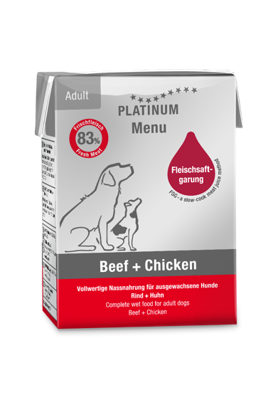 PLATINUM Menu govedina i piletina, 185 g, tetra-pak