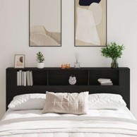 Okvir za krevet, 200 x 18. 5 x 104. 5 cm, drvo hrast, crni