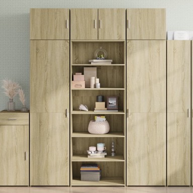 Visoka komoda hrasta sonome 70x41x185 cm od konstruiranog drva