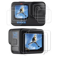 NIKCORP Zaštitno staklo 9H (6 kom) za GoPro Hero 9 / 10 / 11 / 12, ekran + objektiv