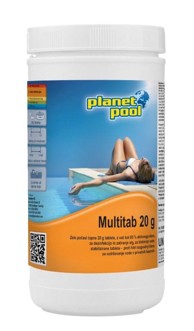 PLANET POOL Tablete klora s algaecidom i flokulantom Multitab, 1 kg / 20 g