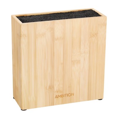 AMBITION Stalak za noževe Lord 22x8x22, bambus