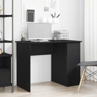 Radni stol 100 x 55 x 75 cm od konstruiranog drva, crni hrast