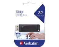 VERBATIM USB stick Slider 32GB USB 2.0 crna