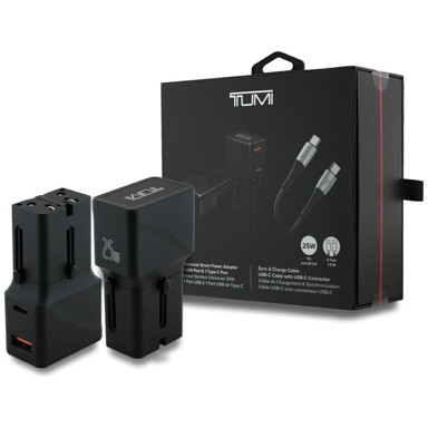 TRAVELGO Adapter 45 zidni punjač, 45 W, 2 × USB-C, zlatno-crni