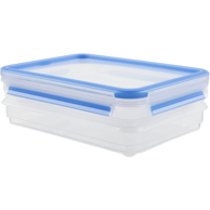 TEFAL Spremnik za hranu K30288, pravokutna kutija, 0,6 l, 2 kom, plavo-prozirni