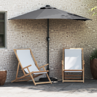 Vrtni suncobran 294 x 150 x 223 cm tkanina, antracit