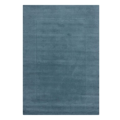 FLAIR RUGS Plavi ručno rađen vunen tepih 160x230 cm Textured Wool Border 
