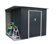ROJAPLAST Vrtna kućica Chester A, 184×257×142 cm, siva