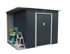 ROJAPLAST Vrtna kućica Chester A, 184×257×142 cm, siva