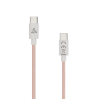 SBOX Kabel USB Type C na USB Type C, rozi, M/M, 1m, 60W