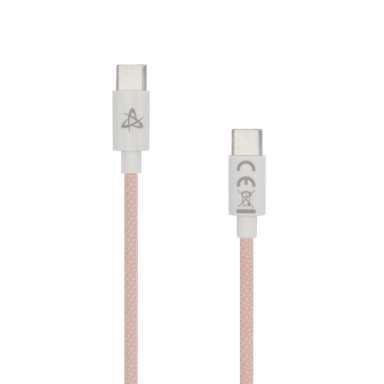 SBOX Kabel USB Type C na USB Type C, rozi, M/M, 1m, 60W