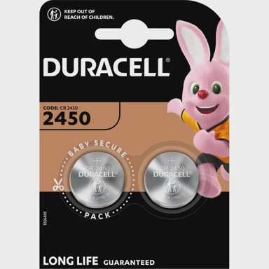 DURACELL Litijska baterija CR 2450, 3V, 2 komada