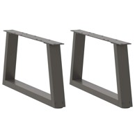 Noge za blagovaonski stol V-oblik 2 kom antracit 50x(30-31,3)cm