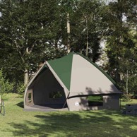 Teepee šator s krovom 490 x 410 x 210 cm, zelena/bijela