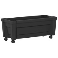 CALYPSO Vaza s kotačima, 79 x 35 x 33 cm, PP, antracit