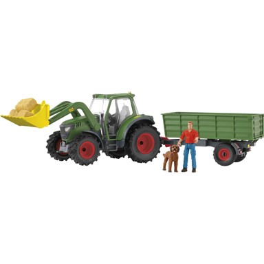SCHLEICH Igračka traktor s prikolicom Farm World