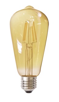 LED žarulja ST64, E27, 6W, 2700K, 300 lm, 220–240V, amber