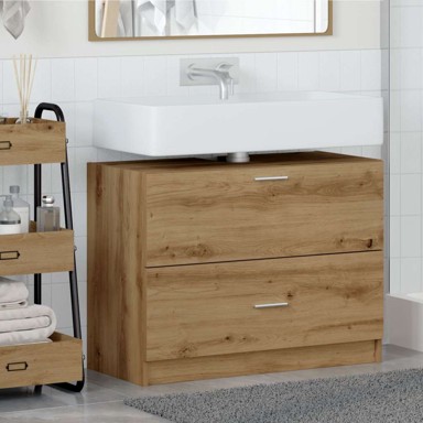 Kabinet za lavabo-umivaonik,78x37x59 cm, artisan orah, enginirano drvo