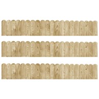 Rolane ograde, 3 kom, 120 cm, impregnirana borovina, zelena