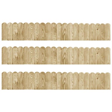 Rolane ograde, 3 kom, 120 cm, impregnirana borovina, zelena