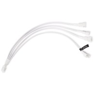 ALPHACOOL Kabel za računalni ventilator Y Splitter 4-pin to 4x 4-pin PWM 30cm, bijeli 18729