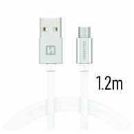Swissten kabel USB/Lightning, platneni, 3A, 1.2m