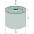 MANN FILTER filter goriva P945X, 84 x 19 x 17 mm