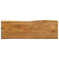 Stolna ploča 120x40x3.8 cm od masivnog drva manga sa živim rubom, drvo manga završna obrada od hrastovine