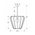 CANDELLUX LIGHTING Crna metalna viseća lampa ø 35 cm Jonas