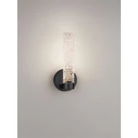 ZELON Prigušiva zidna LED svjetiljka NL9160203, TRIAC, 6W, IP20, 3000K, staklo, mat crna