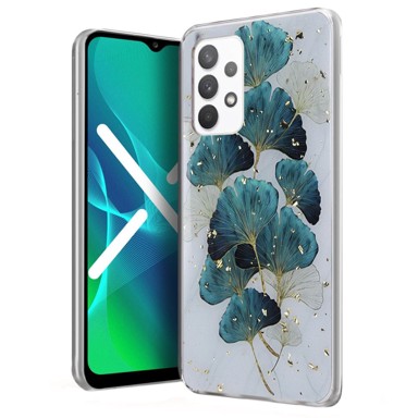 OVERBOARD Glamurozna maskica za Samsung Galaxy A13 4G, list ginka, zlatna