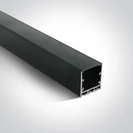 ONE LIGHT Alu profil 2m + crni pc diffuser dm7912/b/b