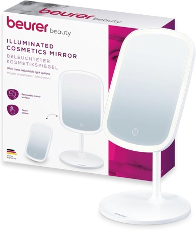 BEURER Bs 47 kozmetično ogledalo z LED - 3 boje svjetla, rotirajuće