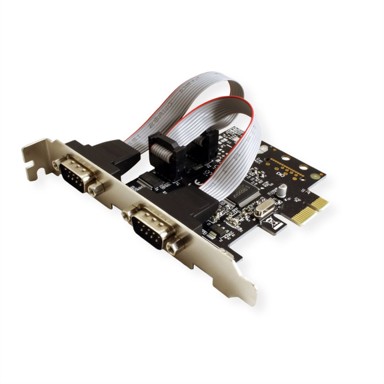 ROLINE Kontroler RS232 PCIe, 2 porta