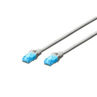 DIGITUS CAT5E patch kabel Neoklopljena upletena parica (UTP) muški RJ-45 muški RJ-45 10 m, sivi