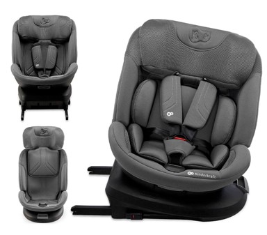 KINDERKRAFT Autosjedalica XPEDITION 3 i-Size 0-36 kg (40-150 cm) 360, Grey