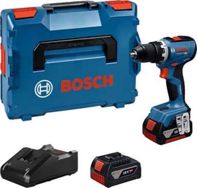 BOSCH Professional Akumulatorska bušilica-izvijač GSR 18V-65, solo, L-BOXX