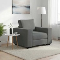 Sofa fotelja, 100 x 77 x 82 cm, tkanina, tamno siva