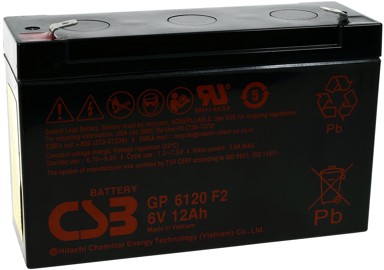 CSB Olovna baterija GP6120, 6 V, 12 Ah