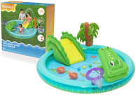 BESTWAY Igraonica na napuhavanje Crocodile Cove 53166, vodeni centar za igru, 224x181x72 cm