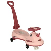 LED Guralica za djecu s ručkom i svjetlećim rogom, unicorn pink